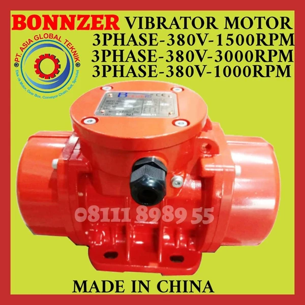 BONZER VIBRATOR MOTOR-BMV-100/3 -100WATT-0.1KN-3PHASE-3000RPM 220/380V