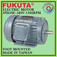 FUKUTA AEEF MOTOR 1HP 0.75KW 3PHASE 1500RPM 80-2 B3 FOOT - TAIWAN