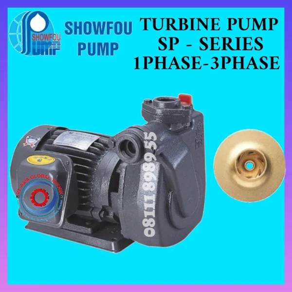  SHOWFOU PUMP SP 112 AN 0.75KW 1PHASE SP SERIES SELF PRIMING TURBINE PUMP