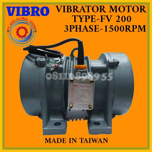 VIBRO MOTOR ROTARY VIBRATOR FV200 - 0.2KW -200WATT 3PHASE 1450RPM