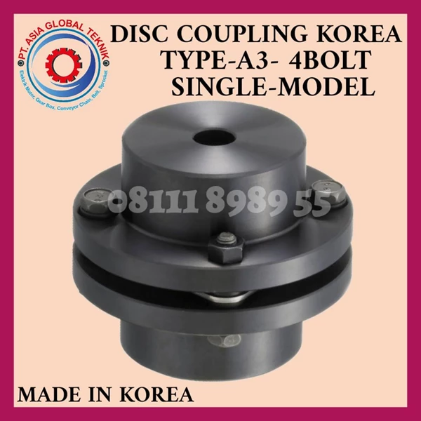 JAC DISC COUPLING 4 BOLT TYPE A3-15 S MADE IN KOREA