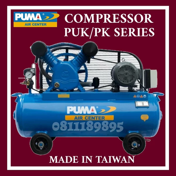 PUMA COMPRESSOR PK-PUK 1090A SERIES WITH MOTOR 1HP-CAP AIR 185/8.5 MADE IN TAIWAN