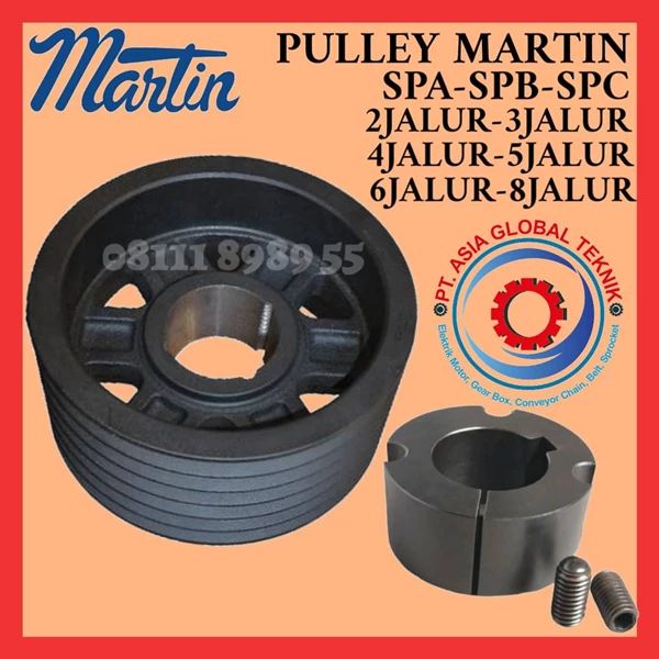 MARTIN PULLEY SPA 118 3 GROOVE WITH BUSHING 2012 CAST IRONMARTIN PULLEY SPB 125 3 GROOVE WITH BUSHING 2012 CAST IRON